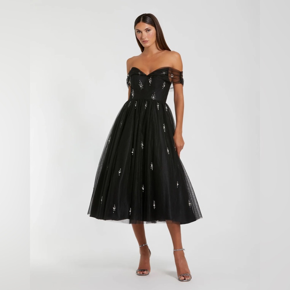 MAC DUGGAL off the shoulder gown women’s size 12
